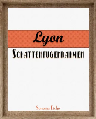 Produktbild von Schattenfugenrahmen Lyon - 55x75 cm, Sonoma Eiche Nachbildung
