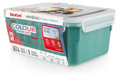 Zdjęcie produktu dla Zestaw Pojemników Na Jadło 4 Sztuki N1031010 Tefal Masterseal