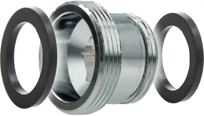 Produktbild von tecuro Aufnahme Adapter Übergangsstück M22 x 1 AG x M20 x 1 AG, Messing hochglanzverchromt