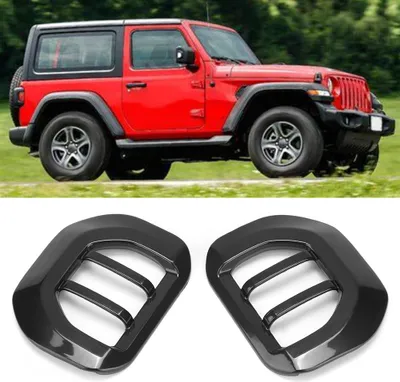 Obrázek produktu pro Černé příslušenství pro osvětlení zpětných zrcátek, vhodné pro Jeep Wrangler JL 2018+