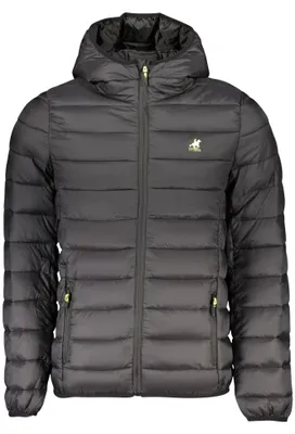 Produktbild von Stylische schwarze Herrenjacke mit Kapuze – Leicht & praktisch
