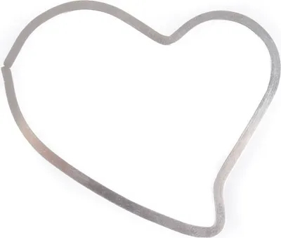 Produktbild von 50 Serviettenringe Streudeko Herz Metall silber ca. 6cm Hochzeit Feier Tischdeko