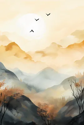 Produktbild von Poster 68x101cm Morgendämmerung