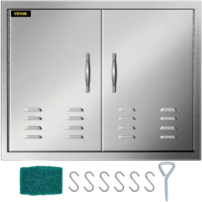 Immagine prodotto di VEVOR BBQ Porta con prese d'aria 757x531 cm per bagno Cucina esterna a carbone