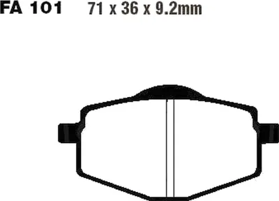 Produktbild von Bremsbeläge Hinterrad für Yamaha XT 600 KH Baujahr 1991-1995 Bremsklotz von EBC - Neu