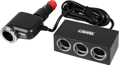 Obrázok produktu pre Duo 4+1, viacnásobný zapaľovač cigariet s USB, 12/24V