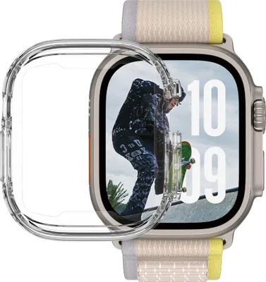 Produktbild von PanzerGlass SAFE. by ® TPU Bumper Transparent Apple Watch Ultra 3 | Ultra 2 | Ultra | 49mm, Cover, Apple, Apple - Watch Ultra 49mm, Apple - Watch Ultra 2 49mm, Apple - Watch Ultra 3 49mm, Transparent