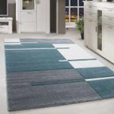 Produktbild von Homebyhome Designer Wohnzimmer Teppich Modern Weicher Kurzflor Teppich Konturenschnitt Pflegeleicht, Grösse: 160x230 cm