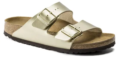 Obrázok produktu pre Birkenstock Arizona dámske zlaté šľapky – široký strih