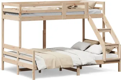 Produktbild von vidaXL Etagenbett 90x200/140x200 cm Massivholz Kiefer