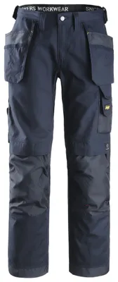 Produktbild von Snickers Canvas Arbeitshose m. Holstertaschen, EN 14404 Navy-254