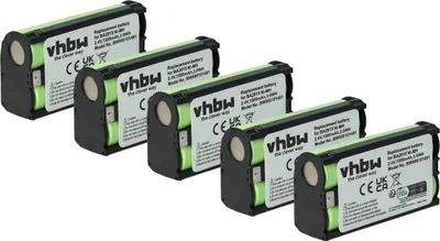 Produktbild von vhbw 5x Akku kompatibel mit Sennheiser SK 500 G3, SK 2020, SK 2020-D, SK 2015, SK 400 G4, SK 500 G2, SK 300 G3 Mikrofon (1500 mAh, 2,4 V, NiMH)
