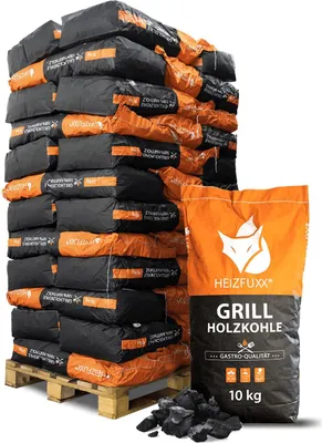 Produktbild von Heizfuxx Grillholzkohle » Gastro-Qualität « 360kg Palette