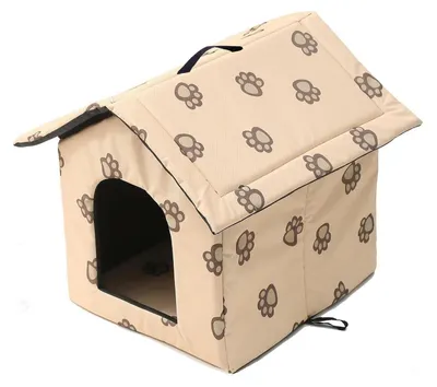 Immagine prodotto di Cuccia da esterno per gatti, resistente alle intemperie invernali, impermeabile, colore beige