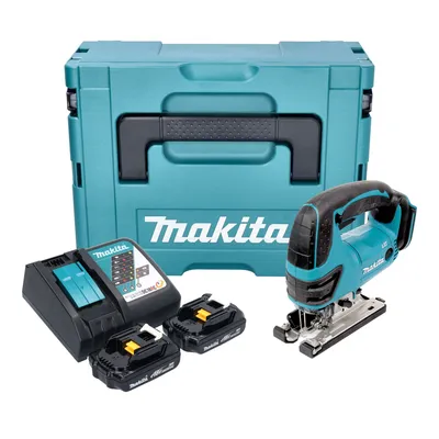 Produktbild von Makita DJV 180 RYXJ Akku Stichsäge 18 V 135 mm + 2x Akku 1,5 Ah + Ladegerät + Makpac