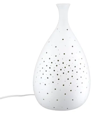 Zdjęcie produktu dla Gilde Tischleuchte, "Galaxy", Porzellan, weiß, VE 1, H. 34 cm, D. 19 cm