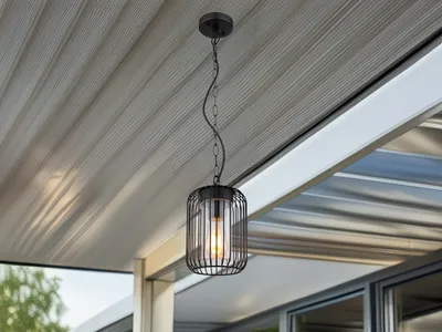 Produktbild von Globo Lighting Außenleuchte Edelstahl schwarz matt, 1x E27