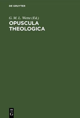 Produktbild von Opuscula theologica