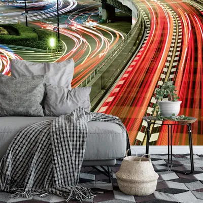 Produktbild von A.S. Création Vlies Fototapete Skyline Urban Lightstripes DD118928 Designwalls