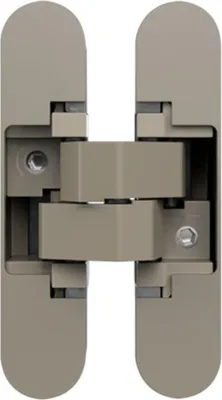 Immagine prodotto di Cerniera a scomparsa Anselmi AN1503D - cerniera a scomparsa per porte fino a 40 kg - regolabile 3D - 180 gradi, zinco pressofuso nichelato opaco
