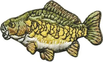 Produktbild von Aufnäher - Fisch - 02102 - Gr. ca. 2 x 5 cm - Patches Stick Applikation