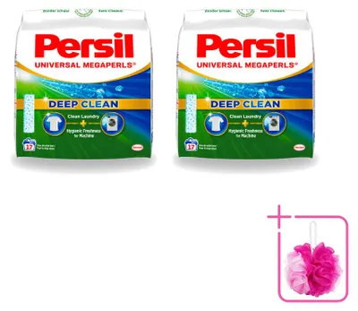 Produktbild von 2 x Persil Universal Megaperls Waschmittel für weiße und bunte Wäsche - Sparpackung - 2 Stücke