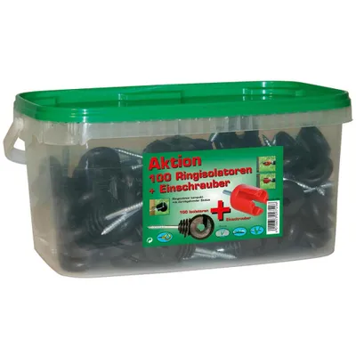 Produktbild von Kerbl Ringisolator inkl. Einschrauber 100 Stück 443145/100E