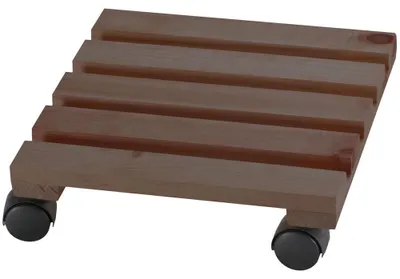 Produktbild von Pflanzenwagen - quadratisch - Holz - braun - 30 cm - bis zu 100 kg