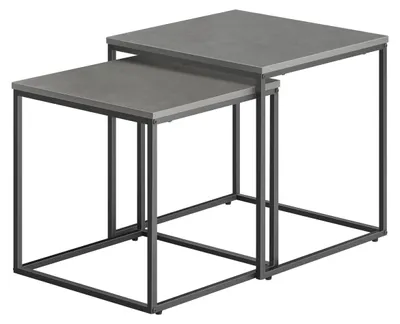 Produktbild von Set aus 2 industriellen Couchtischen in Betonoptik