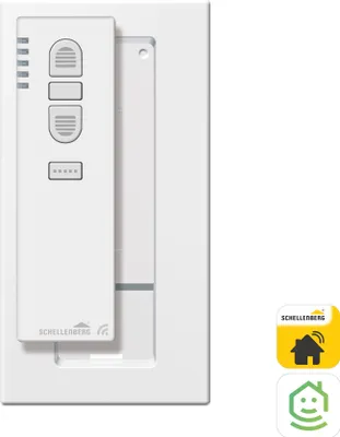 Immagine prodotto di Schellenberg Trasmettitore radio a 5 canali, 868,4 MHz, telecomando per luci, prese elettriche, tapparelle, bianco, 20016