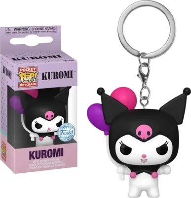 Obrázek produktu pro FUNKO POP! KEYCHAIN Kuromi with Balloons, Kroužek na klíče, Vícebarevný, Vinyl, Hello Kitty, 102 mm, Krabice