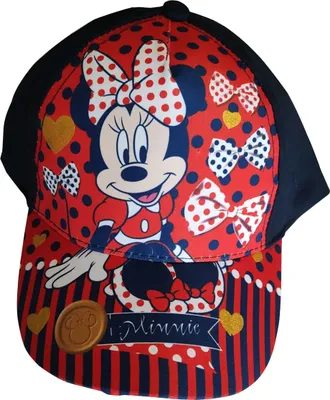 Immagine prodotto di Cappello da sole Disney Minnie Mouse con cuori glitterati per bambini blu, taglia 52