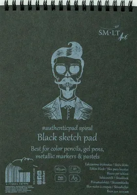 Imagen del producto de Bloc de dibujo A5, papel , 20 hojas, 165 g/m², ideal para lápiz y pastel