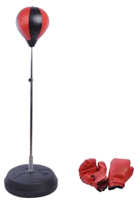 Produktbild von Punchingball Set Standbox Höhenverstellbar 125-145Cm Handschuhe Pumpe Profi & Anfänger