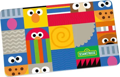 Zdjęcie produktu dla GEDA Deska śniadaniowa Ulica Sezamkowa Anniversary Melamina 23,5x14,5cm