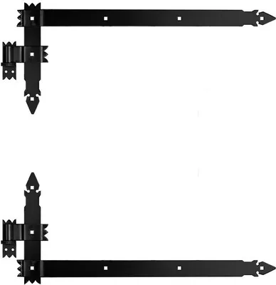 Produktbild von 2 Winkelband Winkelbänder Türbänder Türband 800 x 340 x 50 + Kloben Schwarz
