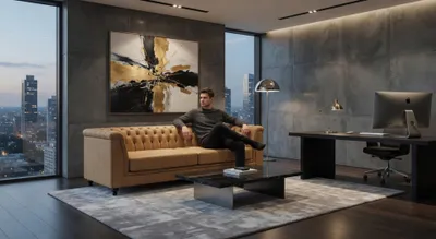 Zdjęcie produktu dla 3-osobowa sofa Chesterfield w kolorze beżowym – elegancka do salonu
