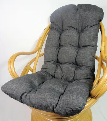 Produktbild von Rattani Auflage/Polster für Schaukelstuhl, Drehsessel, Ersatzpolster Gr. 135 x 60 x 15 cm, Nuevo Loneta anthazit -  EU
