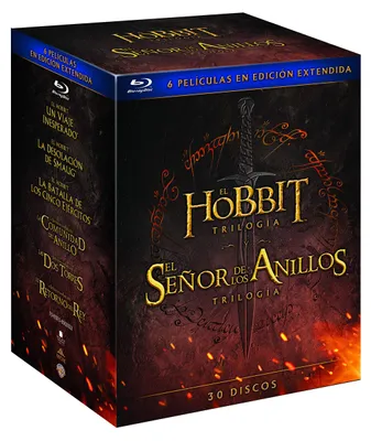 Produktbild von Pack Tierra Media (El Hobbit y El Señor de los Anillos) 6 películas edición extendida (30 DISCOS) [Blu-ray]