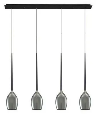 Produktbild von AZzardo AZ2938 Hängelampe Izza 4 Rauchglas