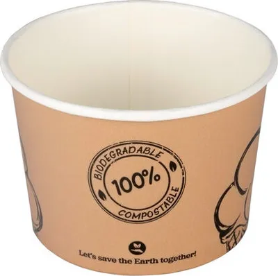 Produktbild von 50x  Eisbecher aus Kartonzerfiziert 250ml Ø9cm