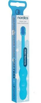 Immagine prodotto di eco spazzolino baby 0-2 4080 setole blu Nordics 1 pz