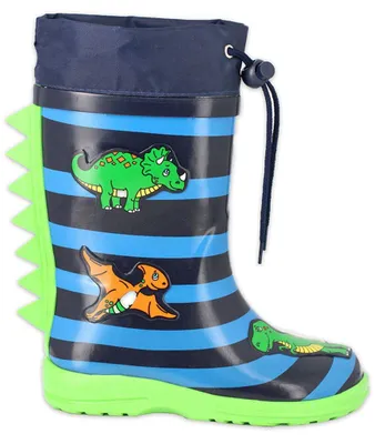 Productafbeelding van Beck Jungen Dinoworld rubberlaarzen, blauw, maat 30 EU