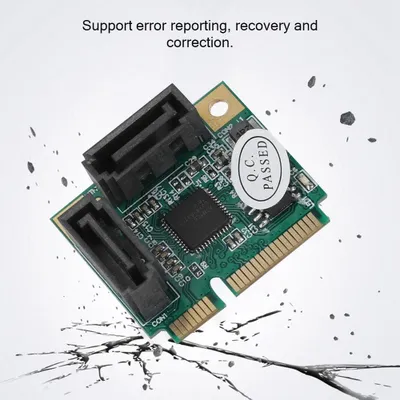 Obrázek produktu pro Mini 2portová rozšiřující karta PCI-e PCI na SATA 3.0 6 Gb/s pro připojení pevných disků pro Windows