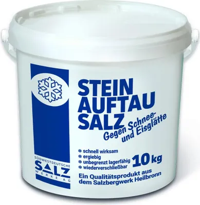 Produktbild von Streusalz Stein für den Winterdienst 10 kg im wiederverschließbaren Eimer