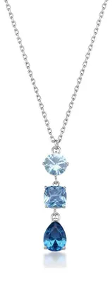 Immagine prodotto di Elegante collana da donna con zirconi blu Dreaming BIG02