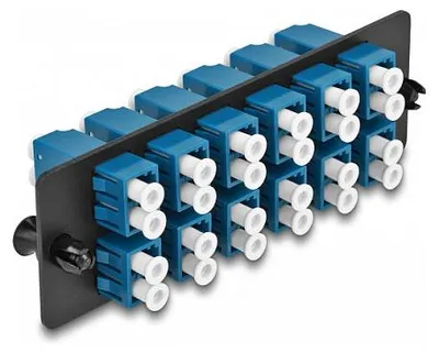 Immagine prodotto di Delock LWL Adapter Panel LC Duplex UPC 12 Port blau