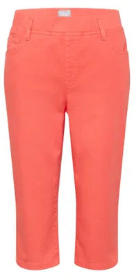 Produktbild von RABE Damen Caprihose, Koralle, Größe 36, schmaler Five-Pocket-Stil, kniebedeckend