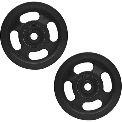 Produktbild von Umlenkrolle 100mm mit Kugellager, Nylon, Tragkraft 360kg, Lochdurchmesser 10mm, 2 Stück