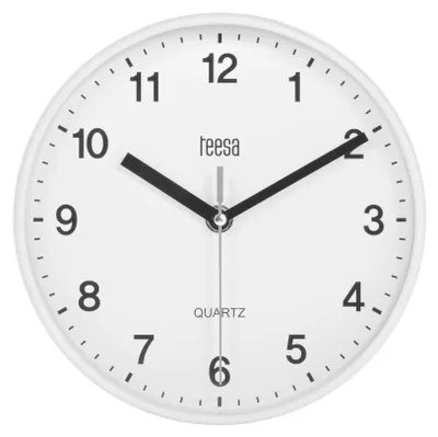 Produktbild von Teesa Wanduhr, analog, 20 cm, weiß, TSA0038